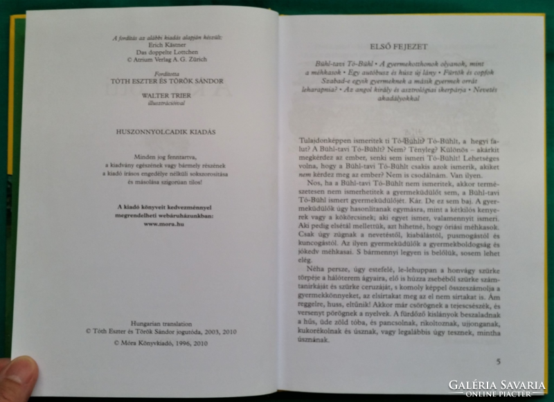 'Erich Kästner: A két Lotti > Gyermek- és ifjúsági irodalom> Lányregény