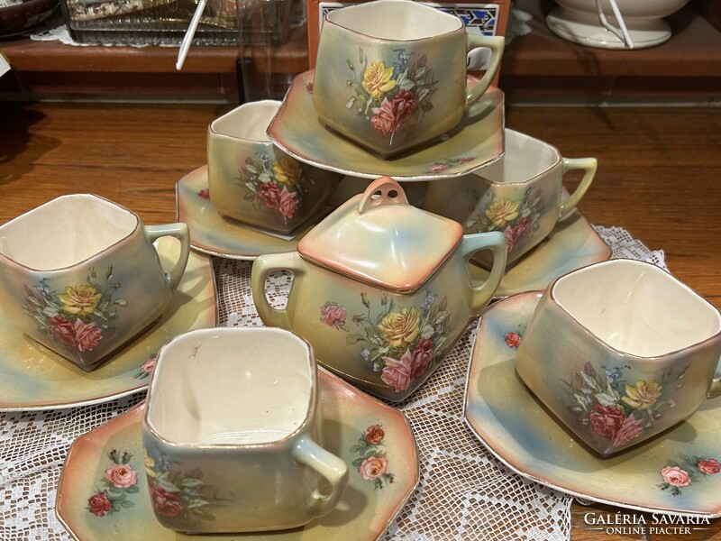 Porcelain rose tea set