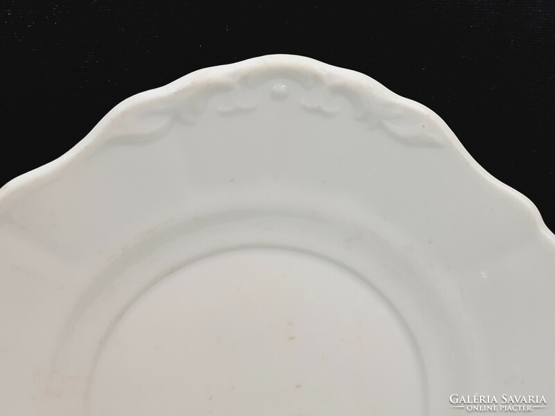 White porcelain serving bowl with inda pattern, side dish, unmarked, Zsolnay or Czech