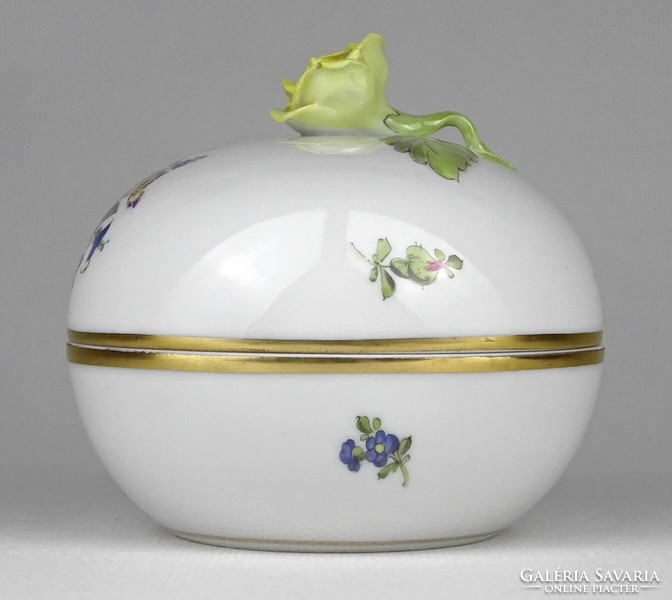 1N939 Régi Bouquet de Herend - Herendi porcelán bonbonier