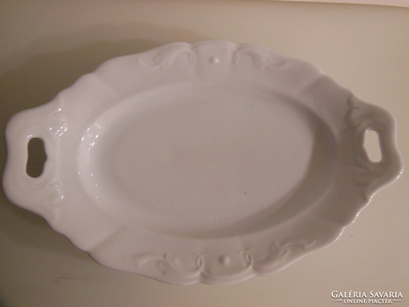 Offerer - 35 x 23 x 6 cm - antique - thick - porcelain - snow white - Austrian - offerer - flawless