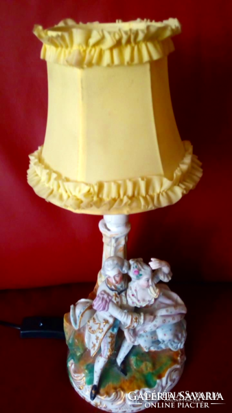 Baroque porcelain lamp