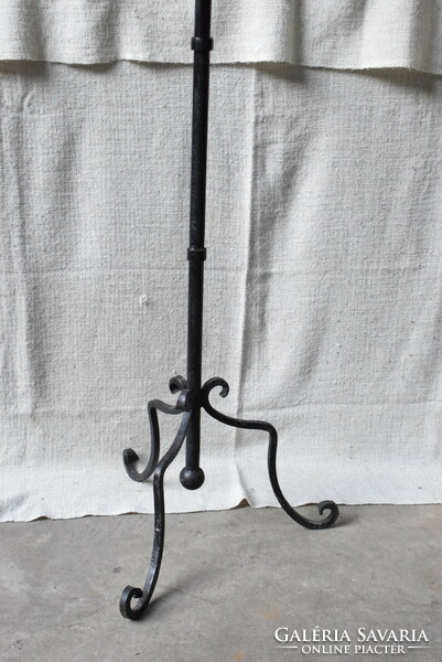 Wrought iron, free-standing clothes hanger, contemporary industrial art product 209 cm