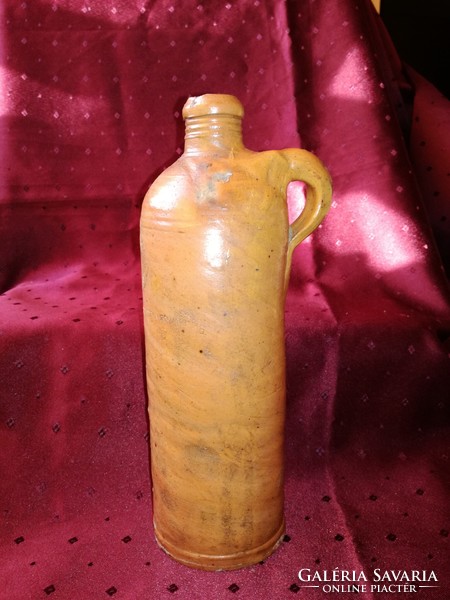 German glazed bottle