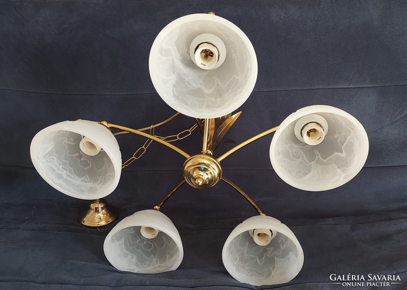 Szarvasi chandelier, 5 arms, Hungarian product