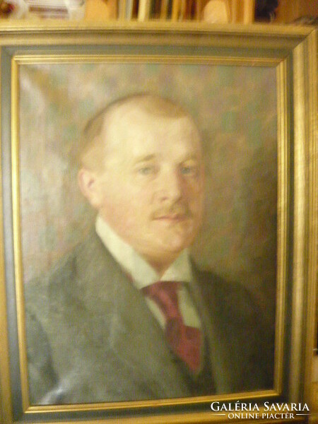 Oil painting portrait of an unknown man / Bohemian work