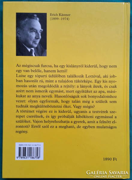 'Erich Kästner: the two lots > children's and youth literature> girls' novel