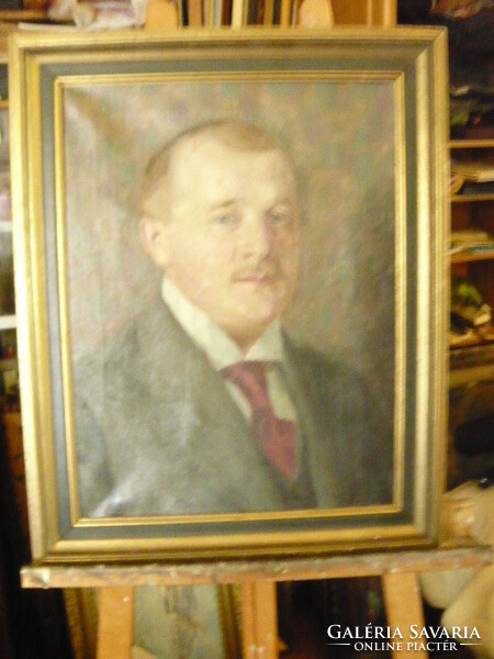 Oil painting portrait of an unknown man / Bohemian work