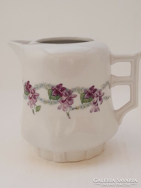 Art Nouveau violet jug, spout