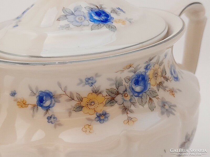 Blue rose Tielsch-Altwasser sugar bowl