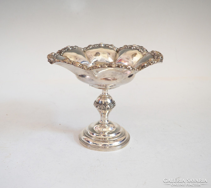 Silver antique Viennese centerpiece - with Viennese rose decor