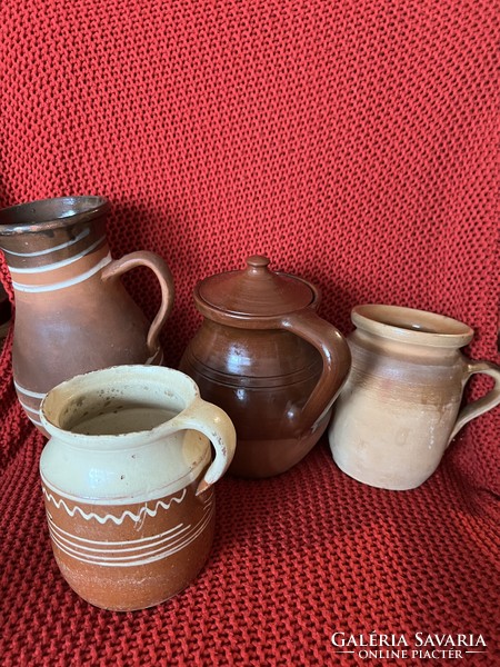 Ceramic jug, jar 4 pcs