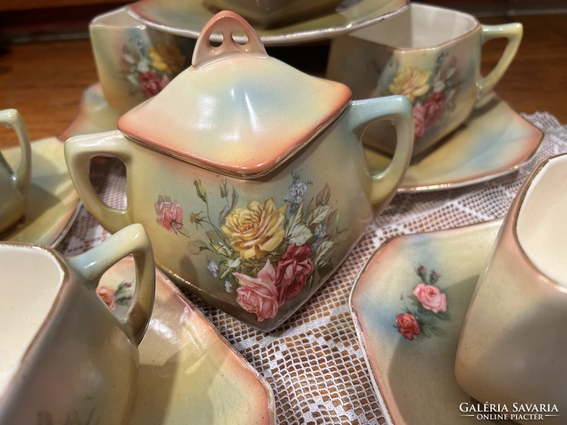 Porcelain rose tea set