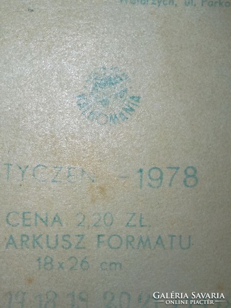Lengyel matricatáblák 1977-78 3+1db