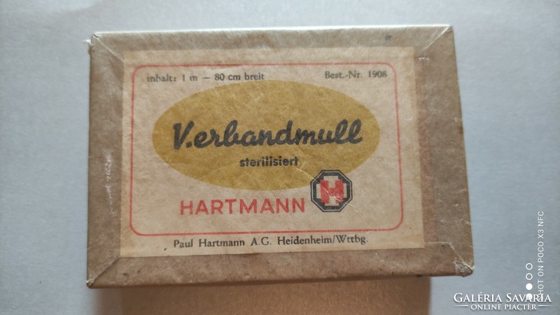 Hartmann antique unopened medical pharmacy tool wound dressing? Bandage
