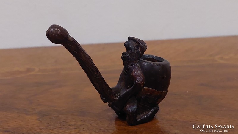 Spicy, figural erotic ceramic pipe