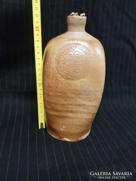 Antique ceramic mineral water bottle