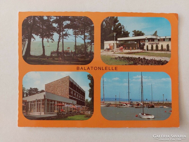 Régi képeslap Balatonlelle fotó levelezőlap 1979