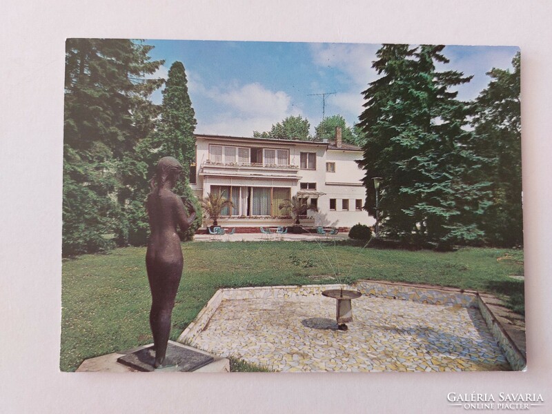Old postcard Balatonsem photo postcard 1984