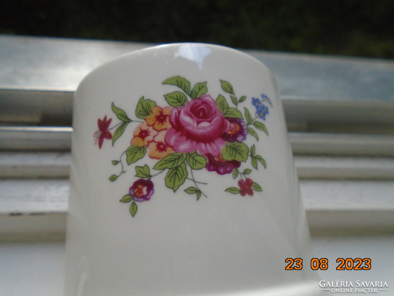1930 Crown staffordshire fine bone china floral sugar bowl with lid