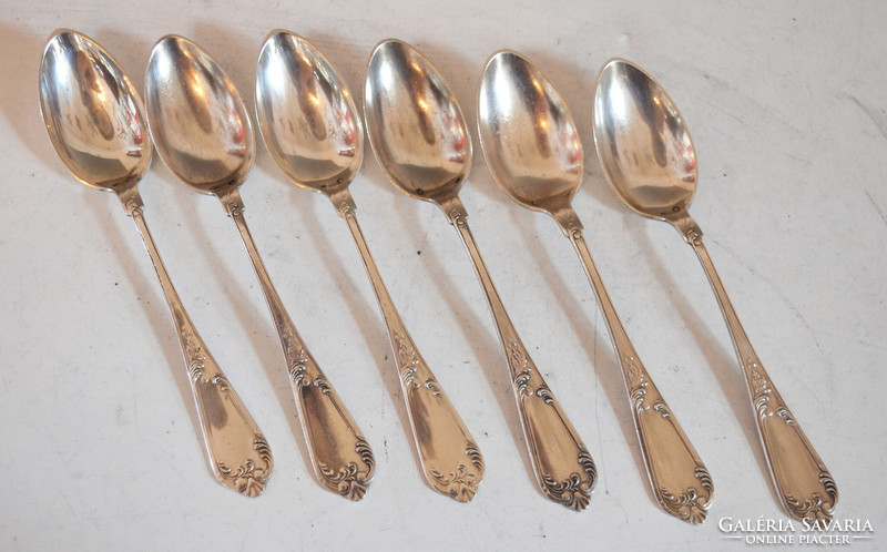 Silver cutlery set for 6 persons - baroque style (fm51)