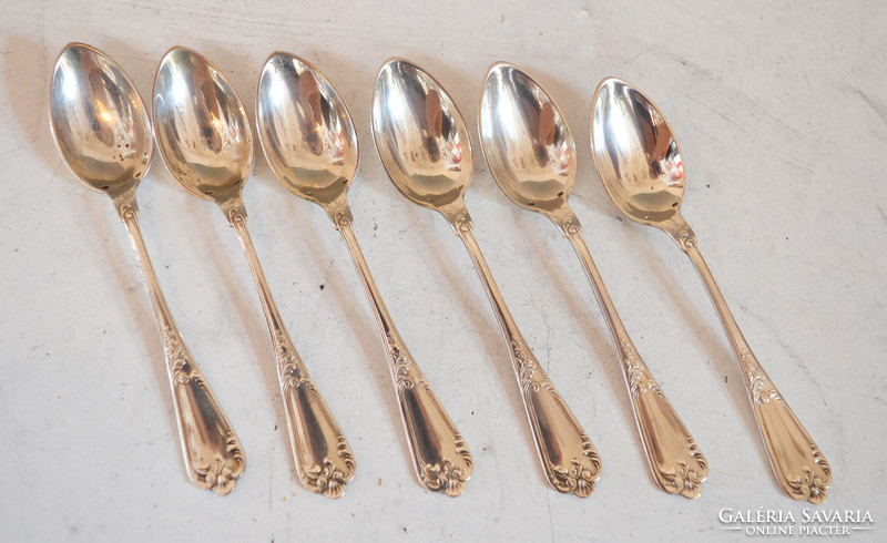 Silver cutlery set for 6 persons - baroque style (fm51)