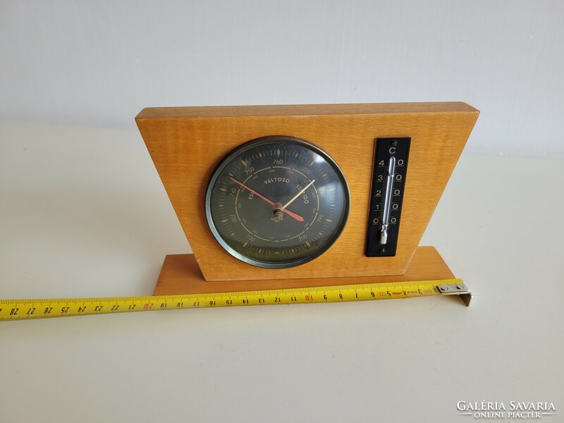 Old retro barometer thermometer mid century decoration