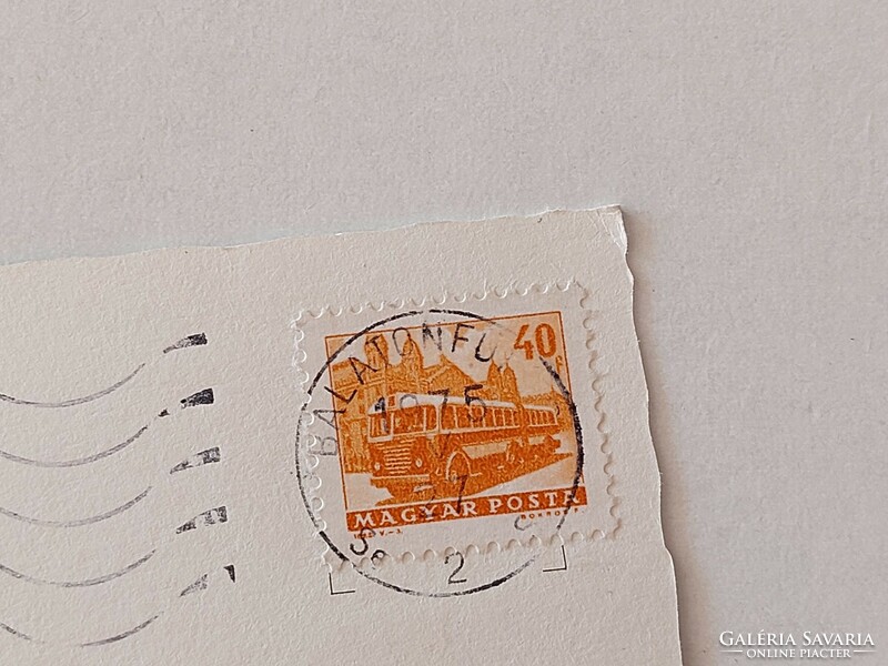 Régi képeslap Tihany Balatonfüred fotó levelezőlap 1975