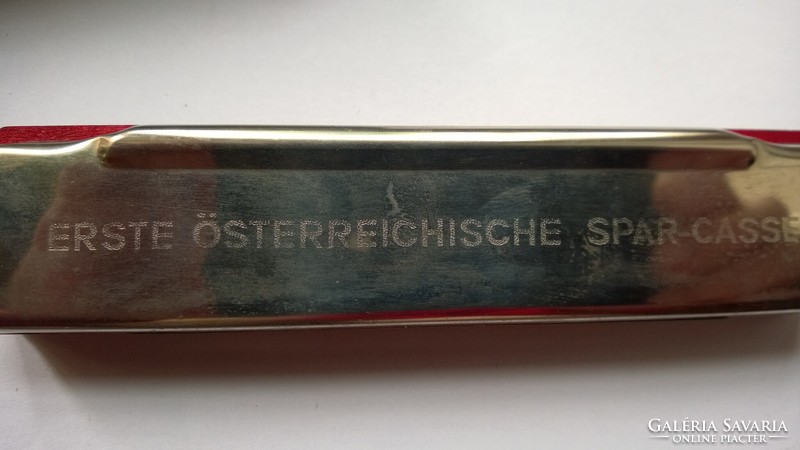 Harmonica in box, erste-Austrian-spar-casse