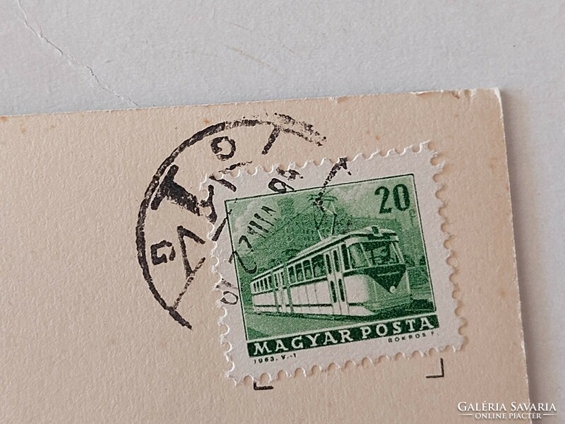 Régi képeslap Balaton fotó levelezőlap Siófok Napfény szálló 1966