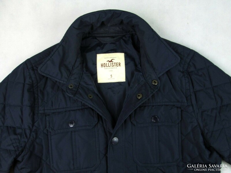 Original Hollister (s) Night Navy Blue Men's Transitional Quilted Jacket