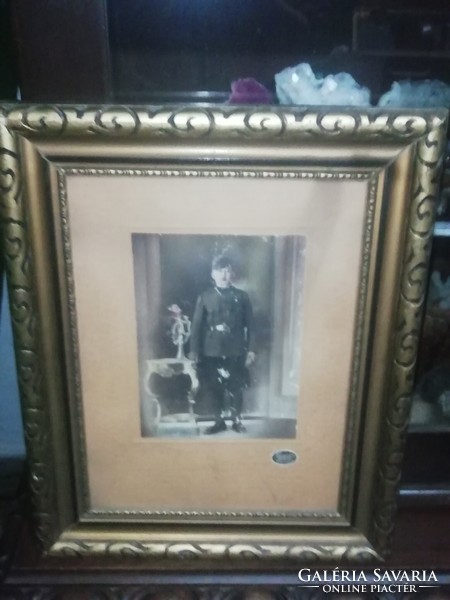 Antique military picture in a very nice frame