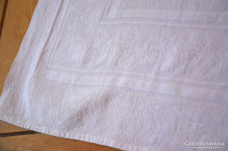 Never used old retro damask napkin towel tea towel tablecloth 85 x 50
