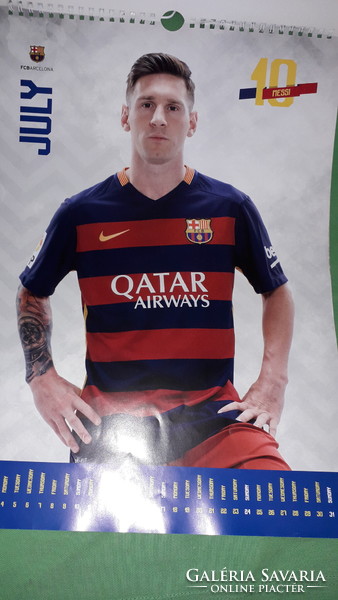 2016. Fc barcelona football official fan wall calendar poster 43 x 30 cm good condition