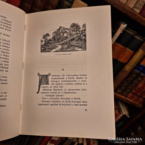 HARSÁNYI LAJOS: A SZENT ASSZONY-MAGYARORSZÁGI SZENT ERZSÉBET  ÉLETREGÉNYE 1927 PALLAS