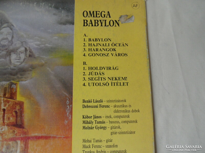 OMEGA: BABYLON - bakelit lemez