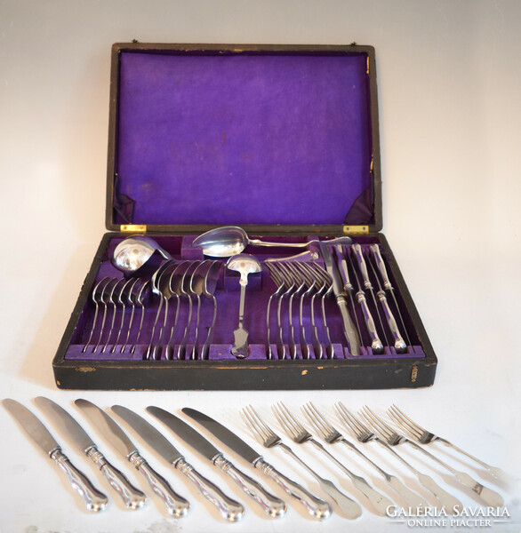 Silver 6-person cutlery set - violin style (fm50)