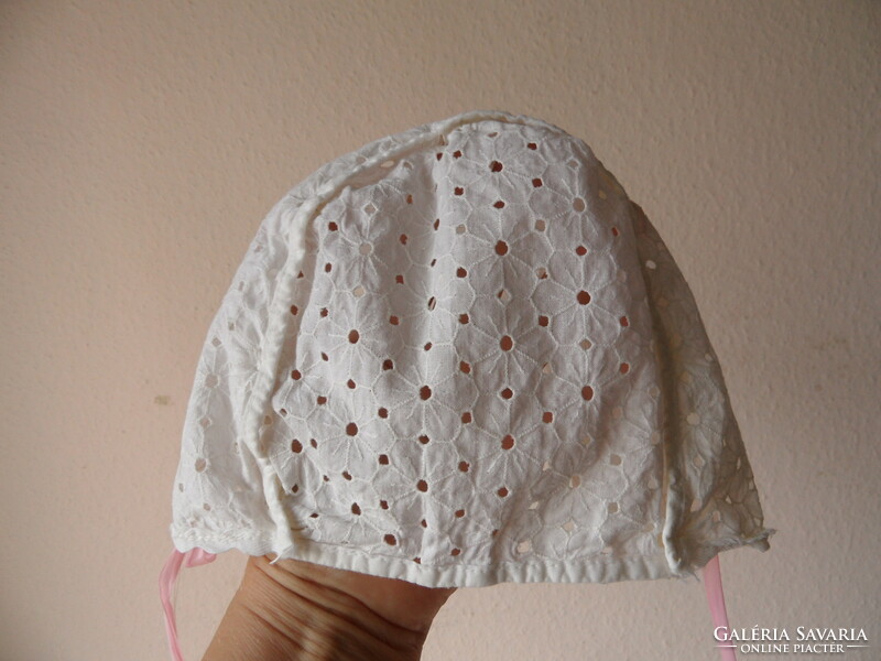 Older madeira baby hat, headgear