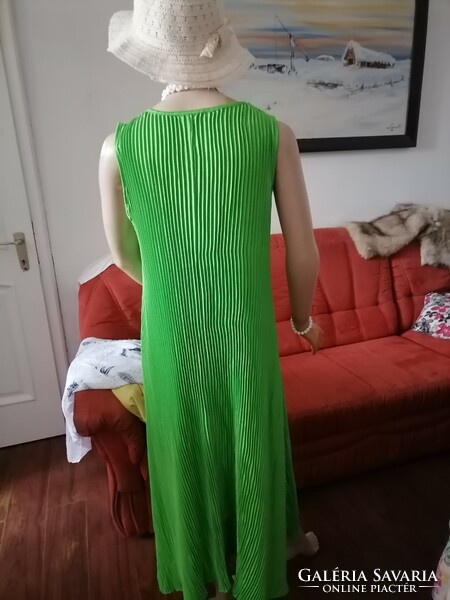 More beautiful than me plus size elegant casual boutique all over pleated dress fashion green