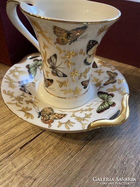 Five o'clock tea set with a butterfly motif