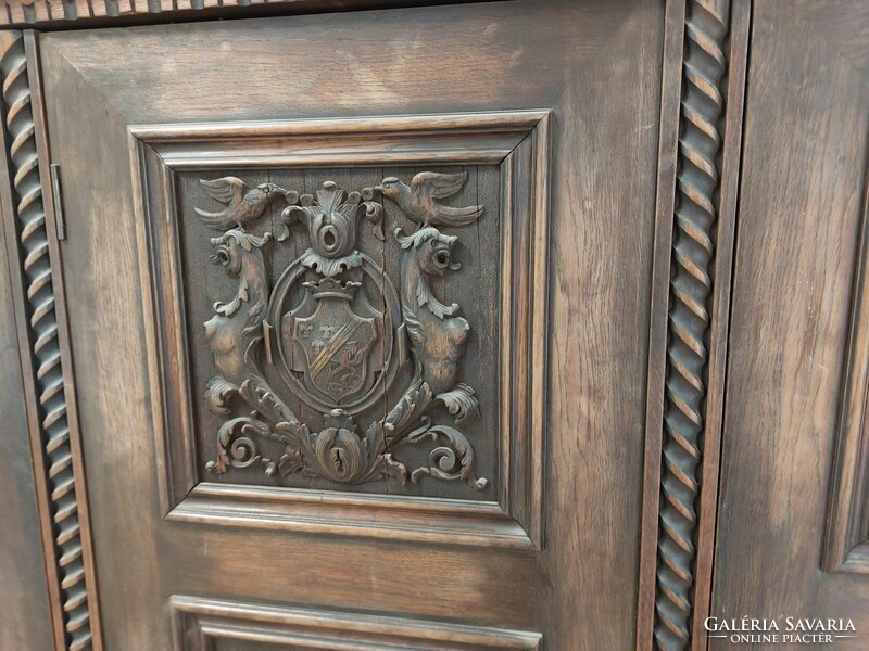 Neo-Renaissance antique hand-carved cabinet, furniture
