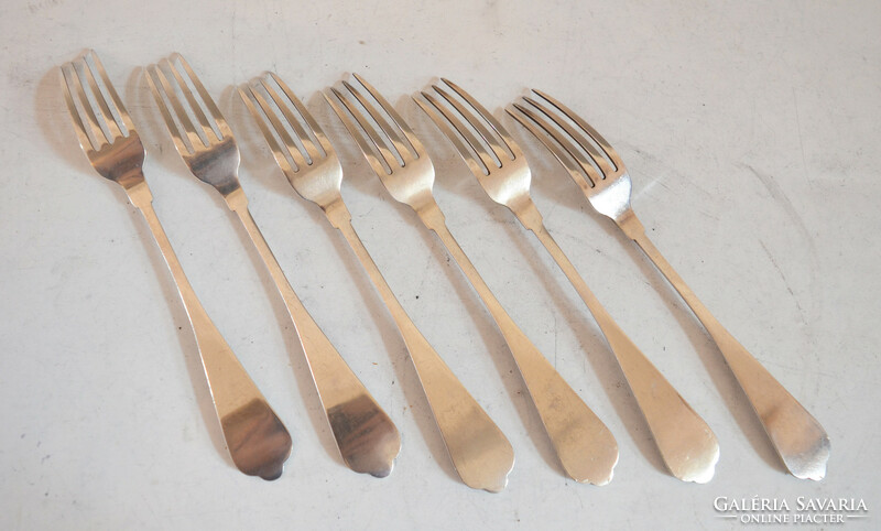 Silver cutlery set for 6 persons - baroque style (fm51)