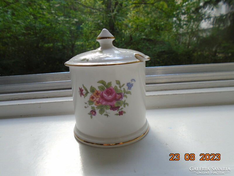 1930 Crown staffordshire fine bone china floral sugar bowl with lid