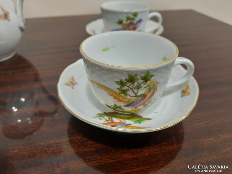 Herend gold pheasant patterned coffee set, coffee set