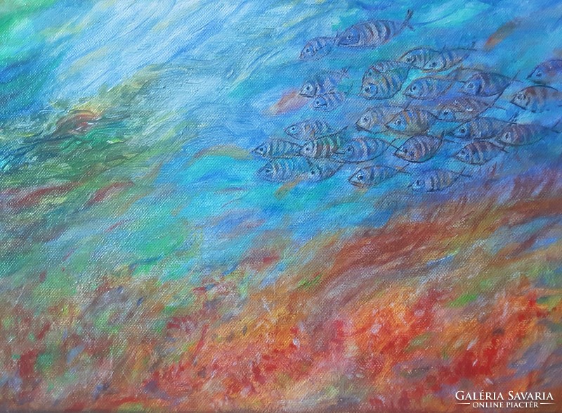 Fish ~ acrylic painting abstract