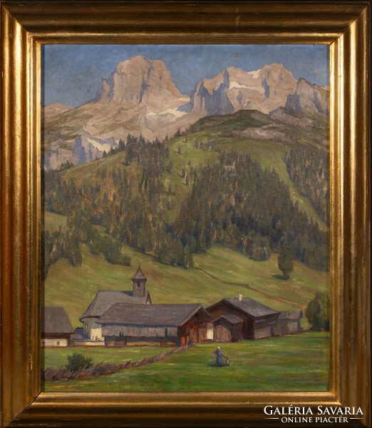 Valerie Czepelka (1896-1975): Alpesi tájkép