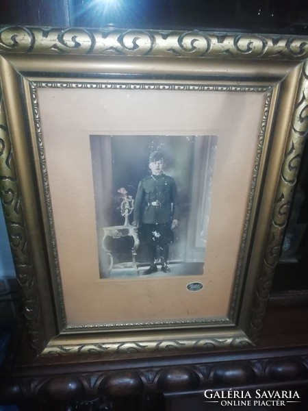 Antique military picture in a very nice frame