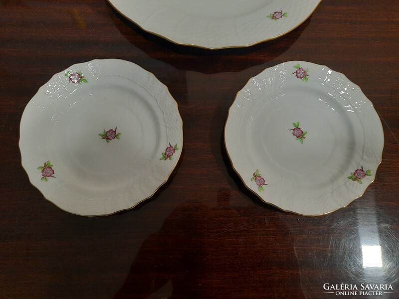 2 Personal set of Herend mallow flower pattern cookies