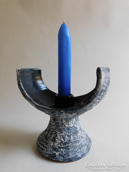 Béla Mihály mid century space age candle holder