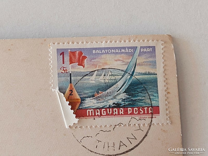 Régi képeslap Balaton fotó levelezőlap Tihany 1970